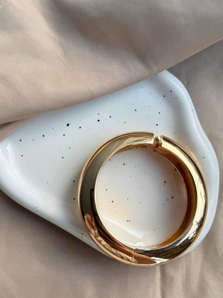 1 Piece Asymmetrical Geometric Bracelets With Gold And Silver Spring Clasp In Minimalist Style - IPL256096-1 - Añade 4