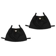 1PC & 2PCS Stroller Bag Large Capacity Waterproof - Reusable Washable Mummy Bag With Black Bear Pattern, Holds Mobile Phone, Wallet & Milk Bottles For Home & Travel