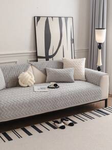 1 pieza Cojín de sofá con diseño jacquard de estilo bohemio - Apto para mascotas, tela de felpa suave - Antideslizante y lavable a máquina - Adecuado para decoración de sala de estar, dormitorio, oficina, cubre sofá para 1-4 asientos, sofás seccionales.