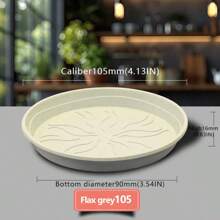 Multi-Size Round Flower Pot Trays, Colorful, Leak-Proof & Moisture-Retaining, Practical Accessory Compatible With Various Pots, Adds Charm To Your Balcony Greenery And Makes Pot Placement More Aesthetic And Hassle-Free