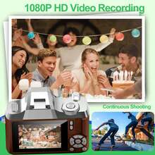 Digital Camera,1080P High-Definition Digital Camera,Shooting Digital Camera,With 32GB Card And Card Reader,18x Zoom,Anti Shake,Small Camera Shooting,Suitable For Beginners - Multicolor - View 12