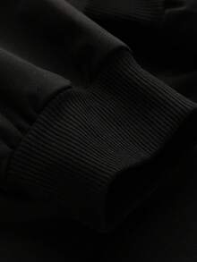 2Pcs Boy Religious Belief Style Cross Print Casual Set, Soft And Comfortable, Spring & Autumn Daily Casual Wear - Black - View 6