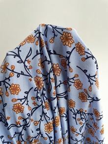 Rusttydustty 网络星期一、圣诞节、万圣节、新年派对穿搭：标准尺码女士拼接V领收腰休闲度假长裙，波西米亚风，适合复活节、海滩、夏威夷、音乐节、热带度假等场合。 - 藍色 - 查看 7