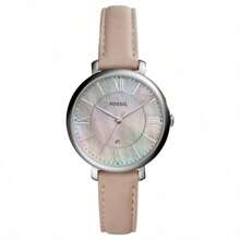 Fossil Fossil Women's Quartz Leather Three-Hand Watch Mother Of Pearl Stainless Steel Case/Glass ES4151/ES4099/ES3988/ES4274