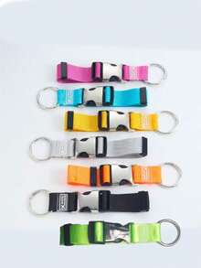 1 Hebilla de metal Cinturón de viaje portátil antirrobo, Organizador de equipaje, Cinturón de equipaje multifuncional y ajustable, Accesorios de viaje para equipaje, Compatible con equipaje, mochilas y bolsas de todos los tamaños para la escuela, Accesorios escolares - Multicolor - Ver 6