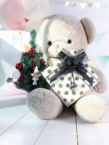 10pcs-Wedding Car Ribbon Pull Flower, Convenient Gift Packaging Decoration 3D White Flower, DIY Wedding Theme Bride Bridesmaid Wrist Decoration Flower, Curtain Tablecloth Gauze Tie Flower, Candy Bag Tie,Signboard Decoration Flower