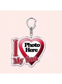 定制钥匙扣，情侣钥匙扣，情人节礼物，送给男朋友/女朋友的定制“我爱我的男朋友/女朋友”钥匙扣，送给他/她的定制钥匙扣和配饰，夏末，色彩缤纷，可爱，萌，有趣，卡哇伊，Y2K，时尚，男女皆宜，休闲，定制，个性化，独特，送给他的理想礼物，送给她的理想礼物，她，男朋友，女朋友，家人，朋友