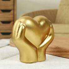 1 Stück Herz-förmiges Kunstharz Dekoration fürs Zuhause, Geschenk für Hochzeit, Muttertag, Abschluss, Bücherregal, Café Schreibtisch - romantisches kreatives Geschenk