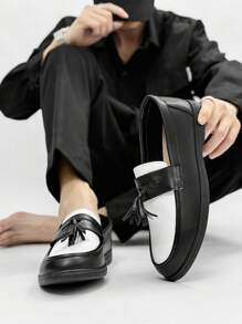 Men's Moccasin Shoes, Casual Thin Sole Breathable Loafers, Solid Color Tassel Men's Multi-Color Driving Shoes, Slouchy Shoes, Indoor Street Fashion Shoes, Loafers, Dad Shoes, Nurse Lightweight Men's Shoes