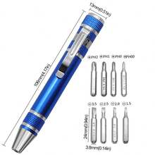 8-In-1 Multifunctional Tool Pen, Portable Screwdriver, All-In-One Technical Tool Pen With Flathead And Screwdrivers, Pocket Screwdriver, Precision Screwdriver, Cool EDC Multifunctional Small Tool, Gift For Men, Suitable For Computer, Glasses, And Daily Home Repairs - Multicolor - View 11