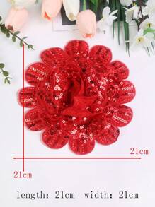 全新手工刺绣 6 层 3D 凸起水晶玫瑰花 DIY 服装、婚纱和礼服饰边