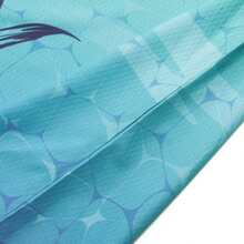 TELEYI 男士3D数码印花长袖防晒衫，速干透气100%涤纶针织面料，V领运动上衣，适合钓鱼、徒步、跑步、健身等运动，常规版型户外运动T恤，几何图案，秋季休闲跑步骑行沙滩装，常规版型T恤，透气面料，春季穿着。 - 彩色 - 查看 4