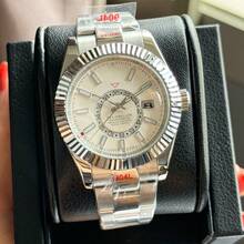 Factory Low Price Laojia Zong Aerospace Walker Watch Men's Business Fully Automatic Mechanical Watch Zhanxi Watch Manufacturer Wholesale - All Gold and White - View 8