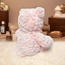 MINISO 吉福德熊 - 粉色乖巧坐姿毛绒玩具，安全无异味，易于识别。妈妈们可以和孩子一起玩“熊的假装游戏”，教他们认识颜色和沟通。（1 件） - 粉色 - 查看 3