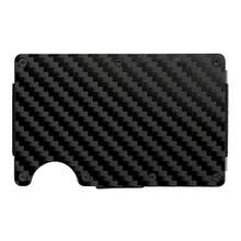 1 Or 2-Pack: RFID Blocking Slim Credit Card Holder Wallet For Men – Minimalist, Scratch-Resistant, With Removable Money Clip | Modern, Durable, Everyday Carry - 碳纖維/1個裝 - 查看 3