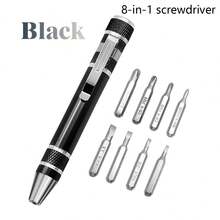 8-In-1 Multifunctional Tool Pen, Portable Screwdriver, All-In-One Technical Tool Pen With Flathead And Screwdrivers, Pocket Screwdriver, Precision Screwdriver, Cool EDC Multifunctional Small Tool, Gift For Men, Suitable For Computer, Glasses, And Daily Home Repairs - Multicolor - View 9