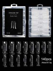 Reusable Crystal Nail Membrane, Eagle Claw Shaped, Quick Extension, Painless Crystal Nail Gel Extension Fake Nails