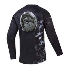 TELEYI Performance Fishing Shirt For Men - Soft, Breathable Polyester With Raglan Sleeves, Round Neck, And Unique Fish & Camouflage Pattern - Ideal For All Seasons, Fishing Apparel|Camouflage Fishing Shirt|Stretchable Material - Multicolor - View 2