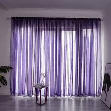 1 unidad de cortinas de tul modernas y elegantes para sala de estar, dormitorio, cocina, cortinas transparentes de hojas verdes para ventana, cortinas de tul - Gris 1p Estilo 3 - Ver 15