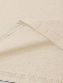 大码女式休闲夏季 T 恤，带有沙漠仙人掌和公牛头骨印花 - “如果我是问题，那么你可能是原因”图案 T 恤，宽松版型 T 恤，俏皮的标语设计，舒适，沙漠主题服装 - 卡其色 - 查看 4