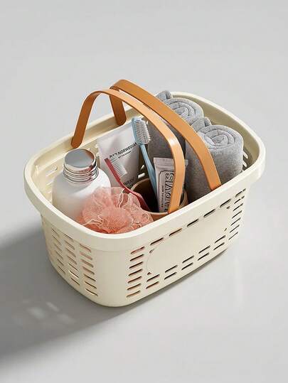 多功能收纳篮，可收纳旅行必需品、浴室收纳和房间装饰——便携式多用途收纳篮，可收纳化妆品、洗漱包、洗衣篮和汽车配件。非常适合收纳日常必需品、发饰、沐浴用品、毛巾和厨房用具。非常适合宿舍、小公寓等紧凑空间。