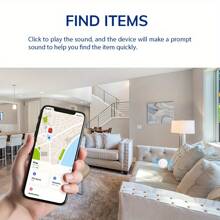 Mini Wireless Smart Itag GPS Tracker - Anti-Loss Locator Compatible With Apple Devices With Find My APP, Long Battery Life, Item Locator Finder For Pet, Car, Wallets, Bag, Key, Luggage With Real-Time Tracking, Anti-Lost Reminder, MFI Rated, Only For IOS