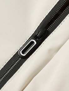 Men's Sports Jacket, Casual Hooded Windbreaker, European And American Style, Spring/Autumn - White - View 5