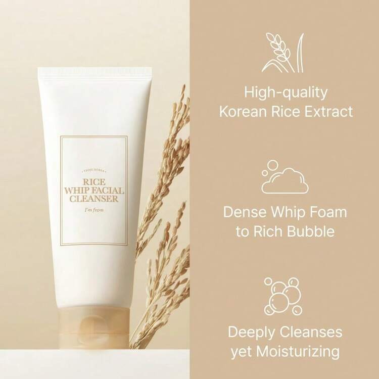 Rice Whip Facial Cleanser 150ML - Rice Whipped Cleanser - 潔面泡沫 - 查看 3