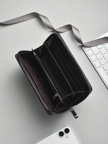 Men's Wallet, Fashion Large Capacity Multi-Card Slots Casual Long Zipper Phone Pouch Clutch Bag - Multicolor - View 10