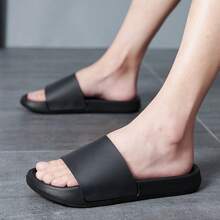 Men's Slip-On Slippers, Summer Shower, Bathroom, Home, Outdoor, Beach, Sports, Non-Slip, Vietnamese Style, Fashion, Versatile, Plus Size