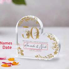 Personalized 50th Anniversary Gift, Gold Anniversary Gift, 50th Wedding Anniversary Keepsake Plaque, Gold 50th Anniversary Gift For Couple,Wedding Anniversary Gift For Presents ,Gift For Wife Or Husband - Best Personalized Gifts For Everyone. - 50th Anniversary Golden Wedding Card - View 16