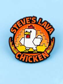 1PC Enamel Pins Metal Cartoon Quotation Brooch Backpack Hat Bag Collar Lapel Badges Fashion Jewelry Collection Gift - one-size - View 3