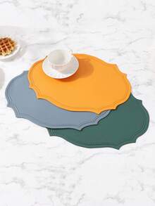 Tovaglietta in pelle lavabile, tovaglietta ovale in pelle rinforzata resistente al calore, tovaglietta impermeabile antiscivolo facile da pulire, adatta per decorazione di tavoli da cucina, caffè e ristorante