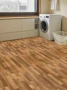 1卷，宽40厘米（15.75英寸），多种长度和颜色可选。自粘式，撕开即可粘贴，可移除，不留残胶，防水，防滑，耐刮擦。优质PVC乙烯基地板贴纸，简约现代深灰色木纹纹理印花，装饰性强，易于粘贴，适用于厨房、浴室、洗衣房、卧室、客厅、全屋地板翻新、出租房装饰。 - 彩色 - 查看 10