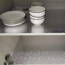 1 Rolle Silber-Orange-Schalen Tapete im minimalistischen Dekorationsstil, selbstklebende, ablösbare Küchendekorations-Vinylaufkleber mit Retro-Haptik, geeignet für Küche, Bad, Wohnzimmer, Möbel, DIY, 40 cm x 5 m, 3 m, 1 m Wandpapier, Wandaufkleber, Wanddekoration