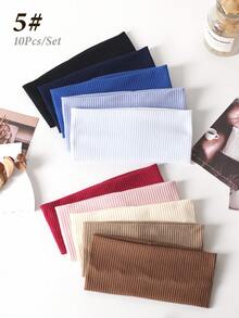 10 piezas Diademas casuales versátiles de unicolor y a rayas para mujeres, accesorios de moda para el cabello, herramientas para el cabello, accesorios de belleza, accesorios para el cabello rizado para mujeres, otoño, viaje, herramientas para el cabello, accesorios para mujeres, cosas para el cabello, otoño, accesorios para el cabello de mujeres, herramientas para el cabello, cosas para el cabello, cosas, accesorios de belleza, regalos, viaje, regalos para mujeres, cosas para el cabello, rellenos de calcetines