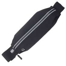 AiScrofa 6.8英寸手機專用的輕型運動腰包，超輕量運動腰帶男女皆宜，帶拉鍊的防水跑步腰包，反光運動臀包附有3個袋