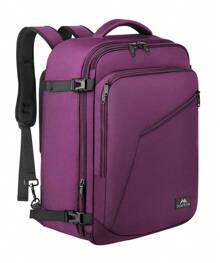 Travel Backpack For Women Men, 40L Expandable Carry On Luggage Backpack, , Airline‑Approved Underseat Personal Item Bag With Luggage Sleeve & Hidden Straps, Lightweight Water‑Resistant Weekender Laptop Rucksack For Women, Men, Students & Moms, Business Trips, College, Summer Vacation & Back‑To‑School Gift