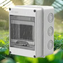 5 Way Waterproof Garage Shed Camper Van Caravan Consumer Unit Fuse Box - White - View 10