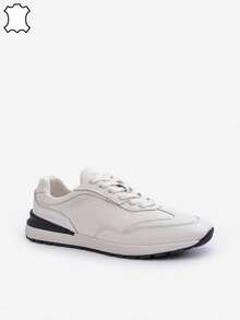 Modne i uniwersalne trampki męskie na co dzień - Biały - Zobacz 1