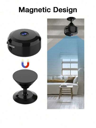 GENAI 1/2/ Mini Spy Camera, 2.4G Wireless WiFi Hidden Camera 720P Full HD, Cameras Motion Detection, Security Nanny Home/Office view 9