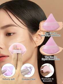 28件套终极化妆刷套装，包含大号散粉刷、腮红刷、修容刷、粉底刷、遮瑕刷和眼影刷 - 附赠水滴美妆蛋、拇指粉扑和三角粉扑 - 尼龙刷毛，适合所有肤质。化妆刷套装，化妆刷套装，化妆刷套装，全套化妆刷，化妆刷套装，全套化妆工具，化妆刷套装，化妆刷套装，化妆礼盒套装 - 粉色 - 查看 9