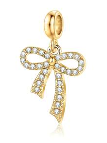 1 Mặt dây chuyền hình hoa ong nơ mặt trăng chuông chữ cái mũ cử nhân màu vàng cổ điển thời trang Phụ kiện đính hạt bán chạy nhất Thích hợp làm vòng tay/vòng cổ tự làm, làm đồ trang sức bán chạy nhất, quà tặng trang sức sinh nhật và hàng ngày - Vàng - Xem 4