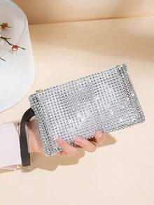 编织零钱包，女士小型零钱包，便携式手持钥匙包，钥匙卡收纳包，编织小钱包，便携式手提包，钥匙卡夹，手持悬挂式收纳包，女士零钱包，迷你钱包，钱包，秋季腕包，零钱包 - 彩色 - 查看 9