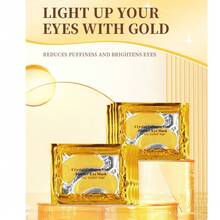 10pcs(5pairs) Gel Eye Ice Pack Cooling Eye Pad Care For Eyes, Dark Circles, Smooth Fine Lines Gel Eye Mask Gift For Women, Both Men And Women Can Use Moisturizing And Firming Golden Collagen Eye Patch, Crystal Hydrating Eye Mask Patch, Improving Eye Wrinkles, Moisturizing Eye Mask, Spring Summer Picks, Brides Maid Gifts, Room, Bedroom Decor, Bedroom Decor, Beach, Travel, For Men, For Women, Vacationcute Stuff - Multicolor - View 3