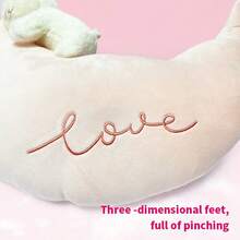 MINISO 羊暖暖-绵羊系列-绵羊系列-暖暖-白色小羊毛绒公仔（月亮款），柔软的绒毛温柔如云朵，暖白色配色搭配温馨滤镜，超感人的闭眼笑容。（1个） - 白色 - 查看 5