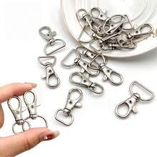 20/30pcs Rotatable Key Rings Hooks, D-Ring Key Chain Hooks, D-Ring Clip Hanging Cords Hardware, Suitable For Making Key Chains, Bag Charms, Lanyard Hardware, DIY Crafts, Suitable For DIY Holiday Party Gifts, Back To School Gifts, Halloween, Christmas - One Size - View 1