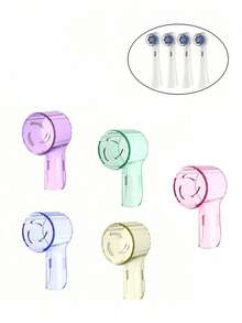 Toothbrush Head Protective Cover, Plastic Dust Cover, Suitable For Oral IO Ultimate Clean Gentle Care Replacement Brush Heads And IO Series 3, 4, 5, 6, 7, 7G, 8, 9 Electric Toothbrushes, Convenient For Travel, Home And Dorm Essential, Great For Vacation And Travel - Multicolor - View 2