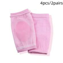 2只装肘部保湿护套，肘部凝胶护跟袜，肘垫，适用于SPA保湿，滋养干燥皲裂肌肤 - 粉色 - 查看 8