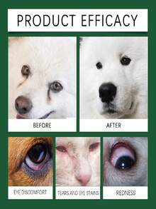 Pet Eye Drops - Dog Tear Stain Remover, Pet Eye Cleansing Liquid For Cats And Dogs, Plant-Based Formula, Convenient For Pet Care, Suitable For Dogs And Cats - Multicolor - View 7